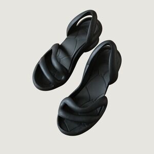 Camper Kobarah Sandals Women Black Sculptural Avant Garde 43 Heeled Sandal